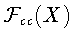 ${\cal F}_{cc}(X)$