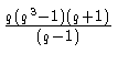 $ {\frac{q(q^3-1)(q+1)}{(q-1)}}$