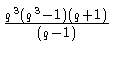 $ {\frac{q^3(q^3-1)(q+1)}{(q-1)}}$