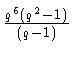 $ {\frac{q^6(q^2-1)}{(q-1)}}$