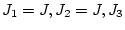 $J_1=J, J_2=J, J_3$