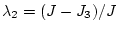 $\lambda_2 = (J - J_3)/J$
