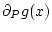 $\partial _{P}g(x)$
