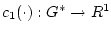 $c_{1}(\cdot):G^{*} \rightarrow R^1$