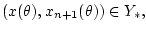 $(x(\theta), x_{n+1}(\theta))\in Y_{*}, $