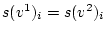 $s(v^1)_i=
s(v^2)_i$