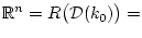 $ {\Bbb R}^n=R\bigl({\cal D}(k_0)\bigr)=$