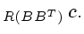 $\displaystyle _{R(BB^T)} c.
$