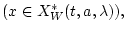 $(x\in
X^*_W(t,a,\lambda)),$