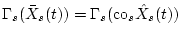 $ {\bf\Gamma}_{s}({\bar X}_{s}(t)) =
{\bf\Gamma}_{s}({\rm co}_s{\hat X}_{s}(t)) $