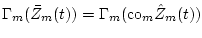 $ {\bf\Gamma}_{m}({\bar Z}_{m}(t)) =
{\bf\Gamma}_{m}({\rm co}_{m}{\hat Z}_{m}(t)) $