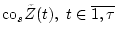 $ {\rm co}_{s}{\tilde Z}(t),~t\in
\overline{1,\tau} $